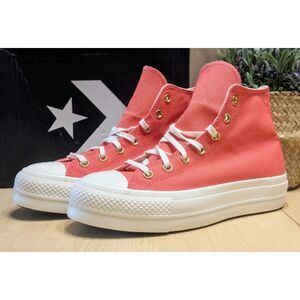 Converse CTAS Lift Platform Pink Watermelon Hi Top Sneakers Size 8 NIB